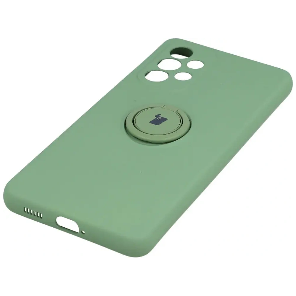 Etui Bizon Case Silicone Ring do Samsung Galaxy A53 5G jasnozielone