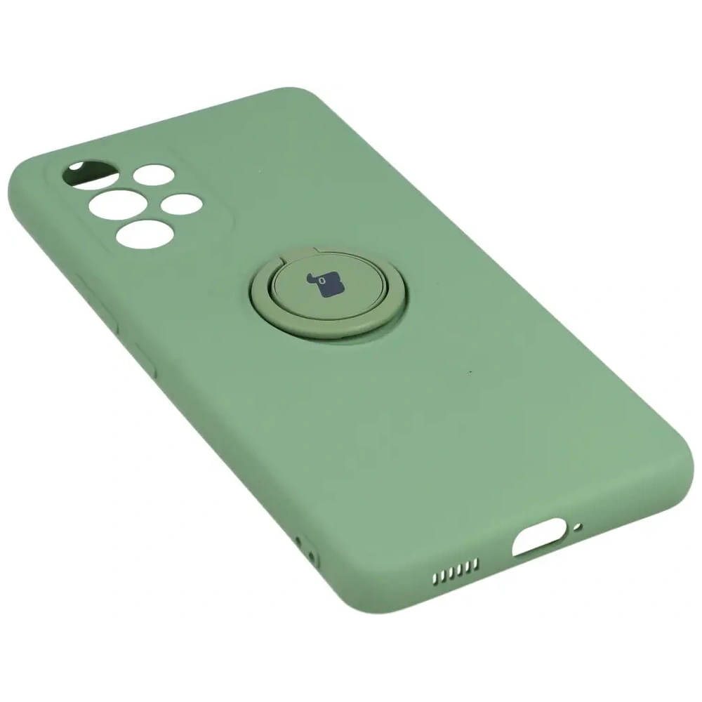 Etui Bizon Case Silicone Ring do Samsung Galaxy A53 5G jasnozielone