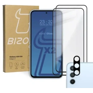 Buy BIZON Edge 2 2x screen glass + camera glass Samsung Galaxy A54 5G - BIZ1169 - {ean13} - Home Screen Store Europe