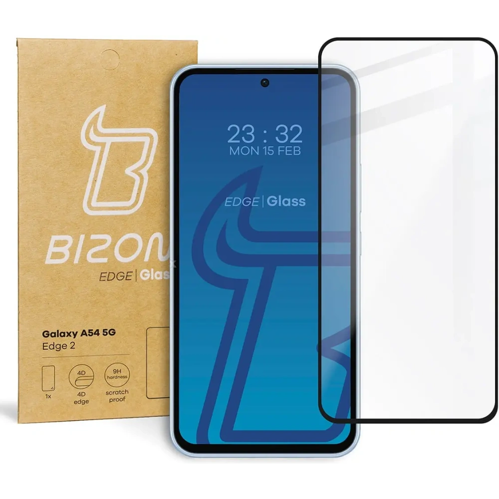 Szkło hartowane Bizon Glass Edge 2 do Samsung Galaxy A54 5G czarne