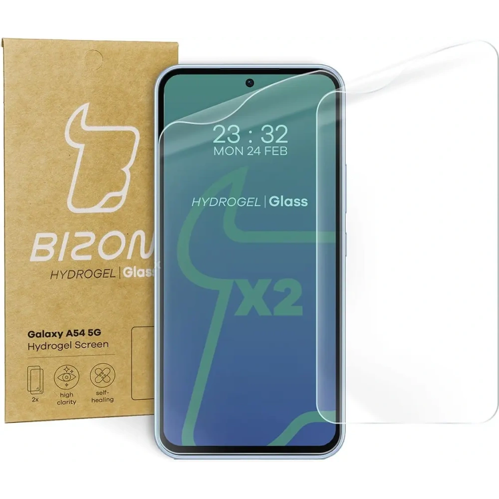 Folia hydrożelowa na ekran Bizon Glass Hydrogel do Samsung Galaxy A54 5G [2 PACK]
