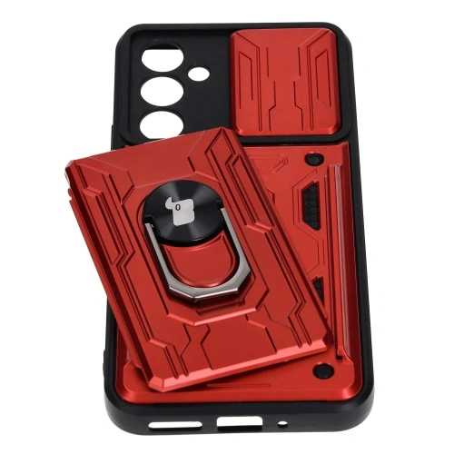 Kup Bizon Case Camshield Kartensteckplatz Ring Samsung Galaxy A54 5G rot - BIZ7517 - {ean13} - Sklep Home Screen