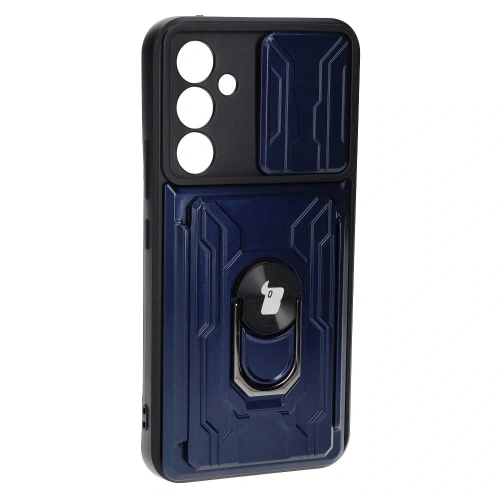 Kup Etui Bizon Case Camshield Card Slot Ring do Samsung Galaxy A54 5G, granatowe - BIZ7518 - {ean13} - Sklep Home Screen