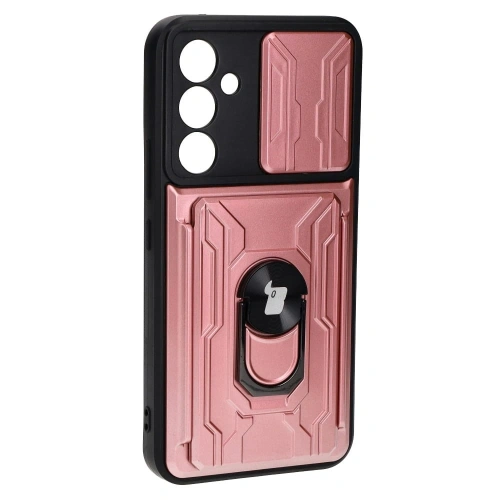 Kup Etui Bizon Case Camshield Card Slot Ring do Samsung Galaxy A54 5G jasnoróżowe - BIZ7520 - {ean13} - Sklep Home Screen