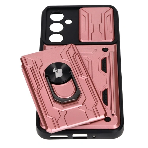 Kup Etui Bizon Case Camshield Card Slot Ring do Samsung Galaxy A54 5G jasnoróżowe - BIZ7520 - {ean13} - Sklep Home Screen