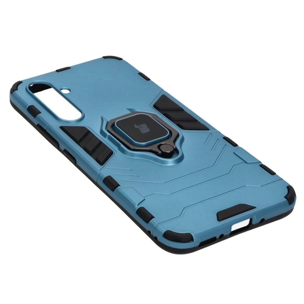 Etui Bizon Case Armor Ring do Samsung Galaxy A54 5G niebieskie