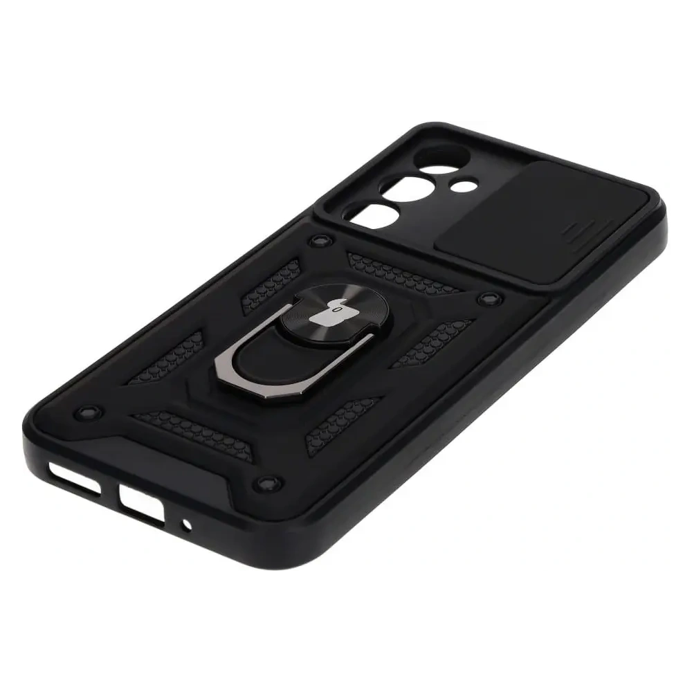 Etui + 2x szkło na ekran Bizon Case Camshield Pack do Samsung Galaxy A54 5G czarne