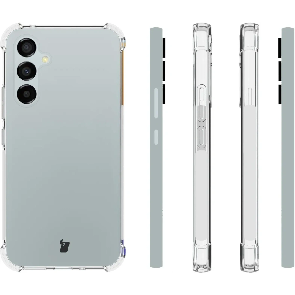 Etui + 2x szkło na ekran + obiektyw Bizon Case Clear Pack do Samsung Galaxy A54 5G przezroczyste