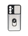 Bizon Case Camshield Kártyahely Gyűrű Samsung Galaxy A54 5G fehér