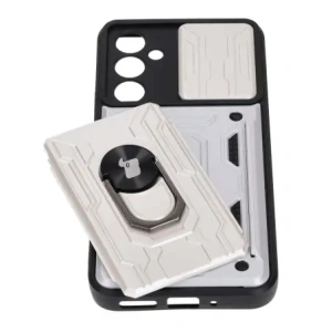 Buy Bizon Case Camshield Card Slot Ring Samsung Galaxy A54 5G white - BIZ7533 - {ean13} - Home Screen Store Europe