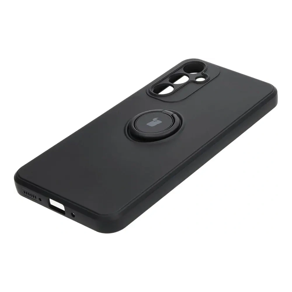 Etui Bizon Case Silicone Ring Sq do Samsung Galaxy A54 5G czarne