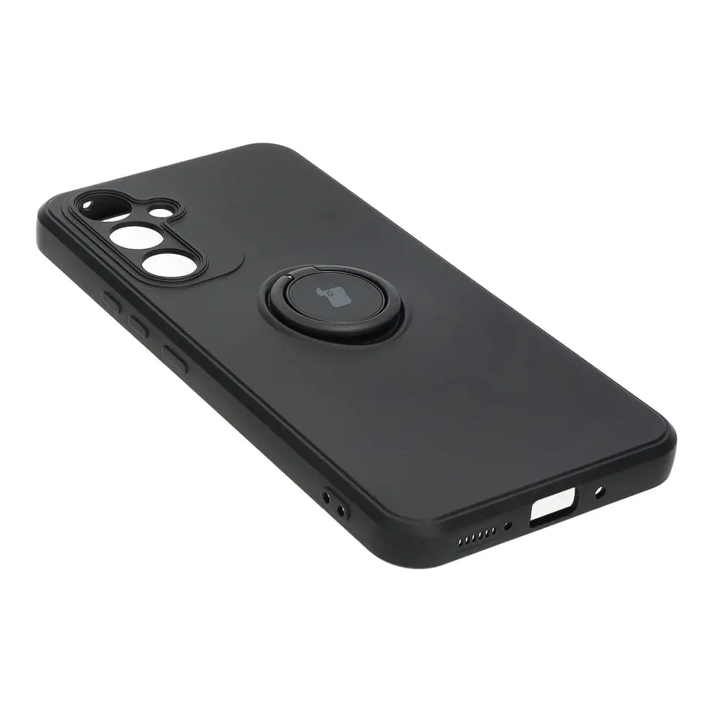 Etui Bizon Case Silicone Ring Sq do Samsung Galaxy A54 5G czarne