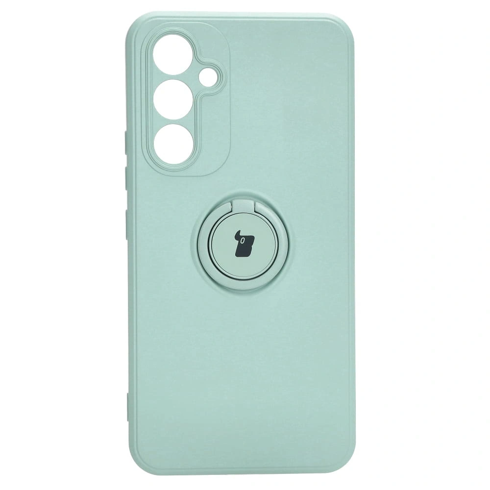 Etui Bizon Case Silicone Ring Sq do Samsung Galaxy A54 5G turkusowe