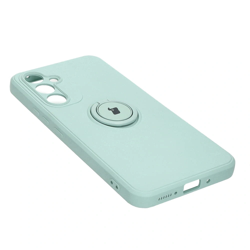 Etui Bizon Case Silicone Ring Sq do Samsung Galaxy A54 5G turkusowe