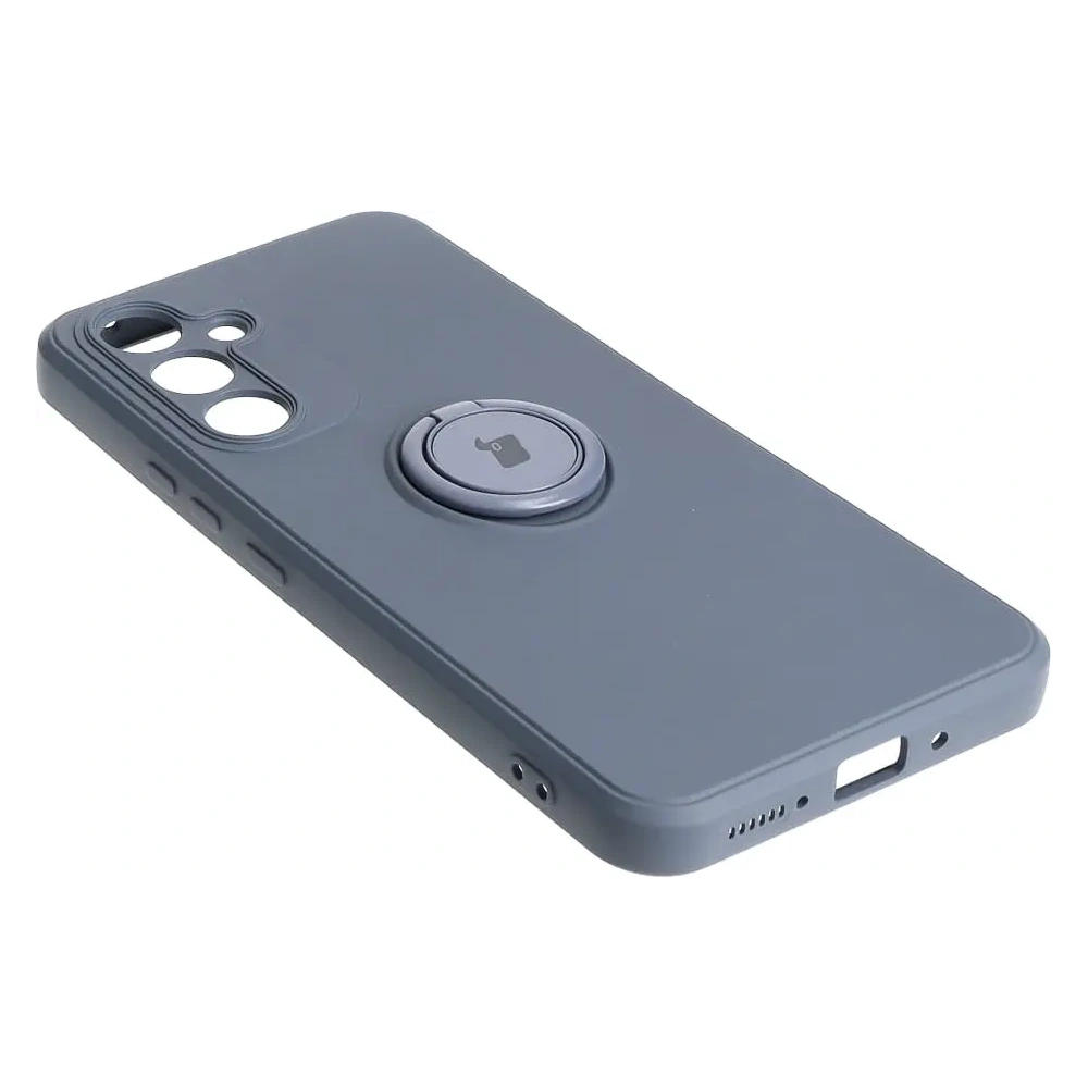Etui Bizon Case Silicone Ring Sq do Samsung Galaxy A54 5G szare