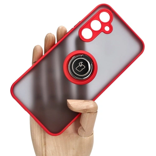 Buy Bizon Case Hybrid Ring Samsung Galaxy A54 5G smoky with a red frame - BIZ7544 - {ean13} - Home Screen Store Europe
