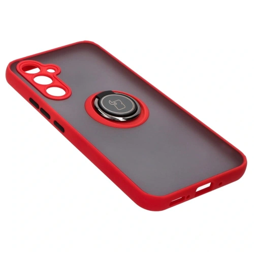Buy Bizon Case Hybrid Ring Samsung Galaxy A54 5G smoky with a red frame - BIZ7544 - {ean13} - Home Screen Store Europe