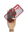 Buy Bizon Case Hybrid Ring Samsung Galaxy A54 5G smoky with a red frame - BIZ7544 - {ean13} - Home Screen Store Europe