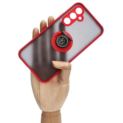 Buy Bizon Case Hybrid Ring Samsung Galaxy A54 5G smoky with a red frame - BIZ7544 - {ean13} - Home Screen Store Europe