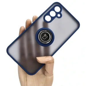 Buy Bizon Case Hybrid Ring Samsung Galaxy A54 5G smoky with a navy blue frame - BIZ1208 - {ean13} - Home Screen Store Europe