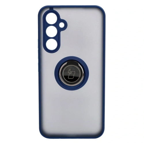 Kup Etui z uchwytem na palec Bizon Case Hybrid Ring do Samsung Galaxy A54 5G przydymione z granatową ramką - BIZ1208 - {ean13} - Sklep Home Screen