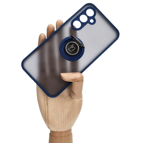 Kup Bizon Case Hybrid Ring Samsung Galaxy A54 5G füstös színű, sötétkék kerettel - BIZ1208 - {ean13} - Sklep Home Screen