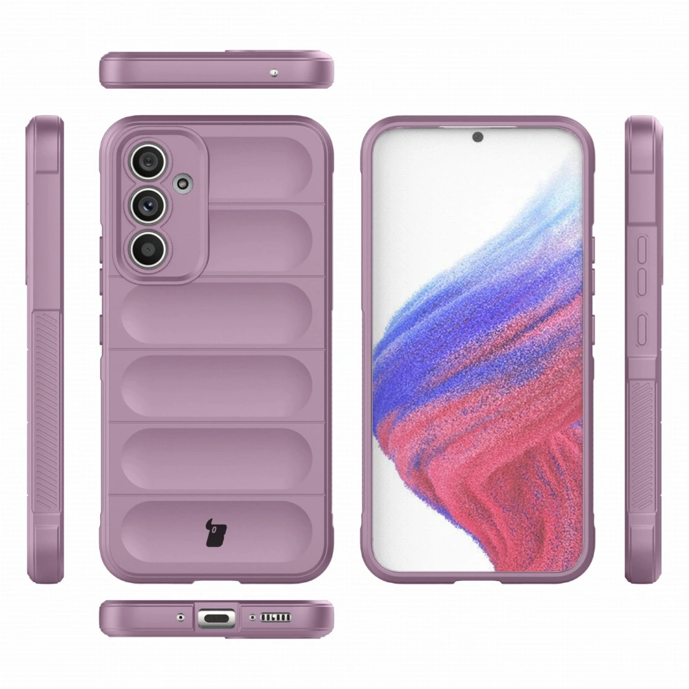 Pancerne etui Bizon Case Tur do Samsung Galaxy A54 5G jasnofioletowe