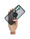 Buy Bizon Case Hybrid Ring Samsung Galaxy A54 5G smoky with a dark green frame - BIZ1213 - {ean13} - Home Screen Store Europe
