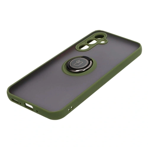 Kup Bizon Case Hybrid Ring Samsung Galaxy A54 5G fumuriu cu un cadru verde - BIZ7550 - {ean13} - Sklep Home Screen
