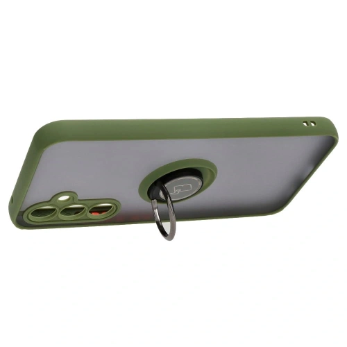 Kup Bizon Case Hybrid Ring Samsung Galaxy A54 5G fumuriu cu un cadru verde - BIZ7550 - {ean13} - Sklep Home Screen