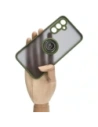Kup Bizon Case Hybrid Ring Samsung Galaxy A54 5G fumuriu cu un cadru verde - BIZ7550 - {ean13} - Sklep Home Screen