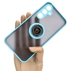 Buy Bizon Case Hybrid Ring Samsung Galaxy A54 5G smoky with a light blue frame - BIZ1220 - {ean13} - Home Screen Store Europe