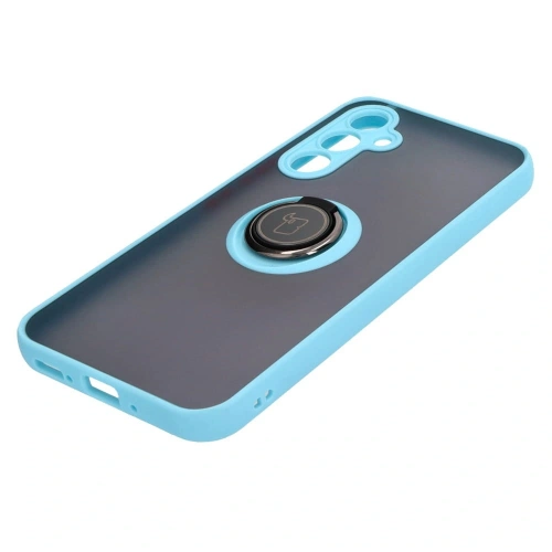 Kup Bizon Case Hybrid Ring Samsung Galaxy A54 5G rauchig mit einem hellblauen Rahmen - BIZ1220 - {ean13} - Sklep Home Screen