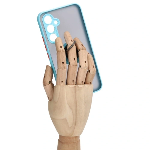 Kup Bizon Case Hybrid Gyűrű Samsung Galaxy A54 5G füstös, világoskék kerettel - BIZ1220 - {ean13} - Sklep Home Screen