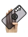 Bizon Case Hybrid Ring Samsung Galaxy A54 5G rauchig mit einem schwarzen Rahmen