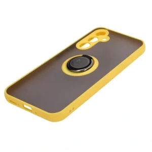 Buy Bizon Case Hybrid Ring Samsung Galaxy A54 5G smoky with a yellow frame - BIZ7552 - {ean13} - Home Screen Store Europe