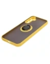 Buy Bizon Case Hybrid Ring Samsung Galaxy A54 5G smoky with a yellow frame - BIZ7552 - {ean13} - Home Screen Store Europe
