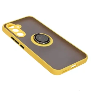 Buy Bizon Case Hybrid Ring Samsung Galaxy A54 5G smoky with a yellow frame - BIZ7552 - {ean13} - Home Screen Store Europe