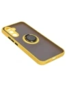 Kup Etui z uchwytem na palec Bizon Case Hybrid Ring do Galaxy A54 5G, przydymione z żółtą ramką - BIZ7552 - {ean13} - Sklep Home Screen