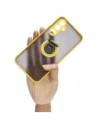 Kup Etui z uchwytem na palec Bizon Case Hybrid Ring do Galaxy A54 5G, przydymione z żółtą ramką - BIZ7552 - {ean13} - Sklep Home Screen