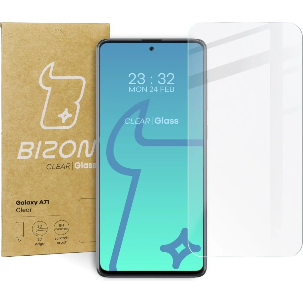 3x szkło hartowane Bizon Glass Clear do Samsung Galaxy A71