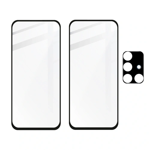 Buy Bizon Glass Edge 2x tempered glass + lens protection Samsung Galaxy A71 black - BIZ7556 - {ean13} - Home Screen Store Europe