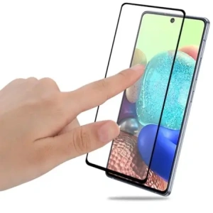 Kup 2x szkło hartowane Bizon Glass Edge + ochrona na obiektyw Samsung Galaxy A71 czarne - BIZ7556 - {ean13} - Sklep Home Screen