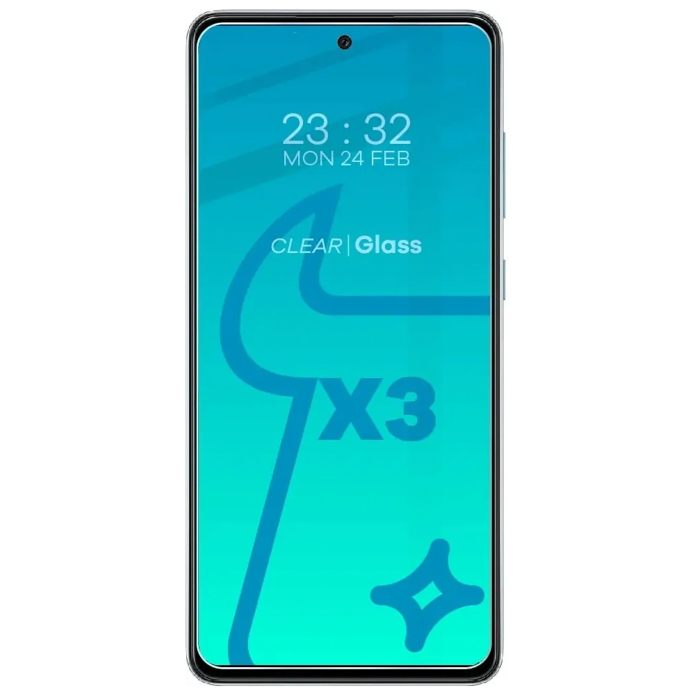 3x szkło hartowane Bizon Glass Clear + szkło na obiektyw Samsung Galaxy A72 5G