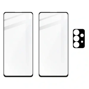 Kup Bizon Glas Edge 2x gehärtetes Glas + Linsenschutz Samsung Galaxy A72 5G schwarz - BIZ7561 - {ean13} - Sklep Home Screen