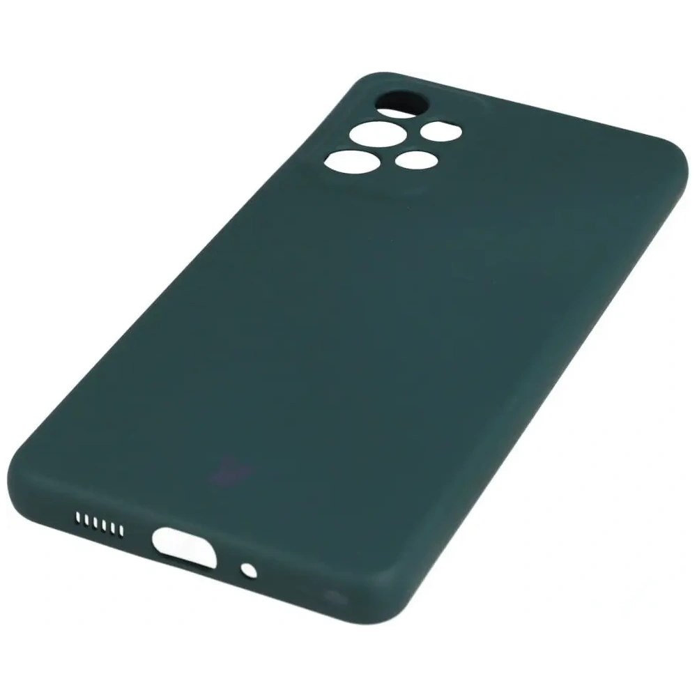 Etui Bizon Case Silicone do Samsung Galaxy A73 5G ciemnozielone