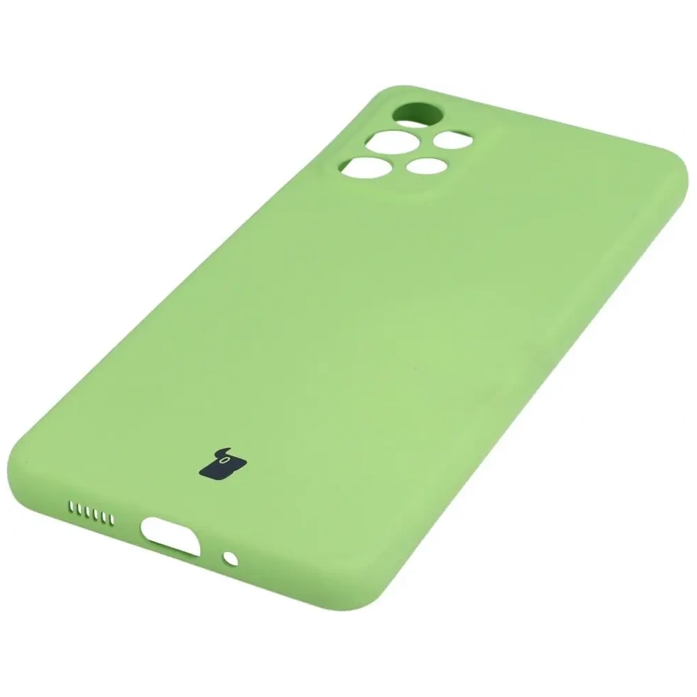 Etui Bizon Case Silicone do Samsung Galaxy A73 5G jasnozielone