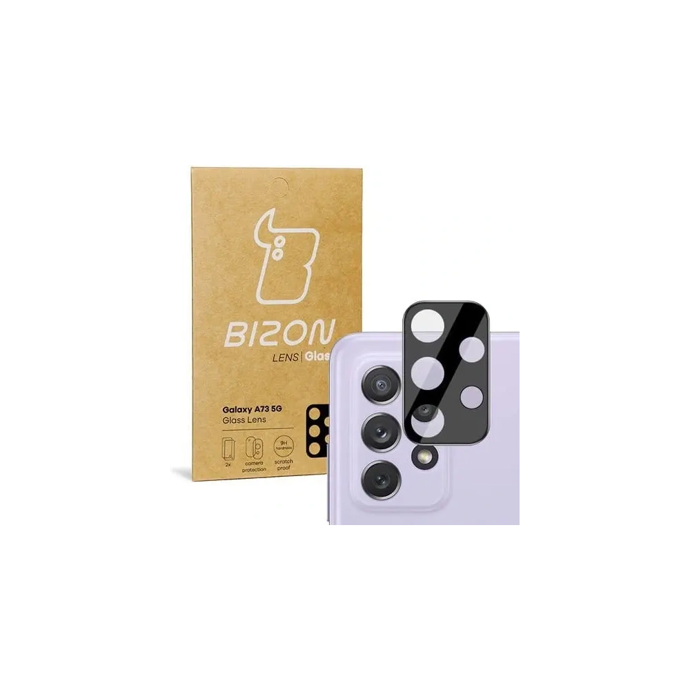 Szkło na aparat Bizon Glass Lens do Samsung Galaxy A73 5G [2 PACK]