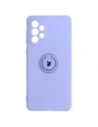 Bizon Case Silicon Ring Samsung Galaxy A73 5G violet deschis