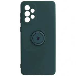 Kup Bizon Case Silicone Ring Samsung Galaxy A73 5G verde închis - BIZ7563 - {ean13} - Sklep Home Screen